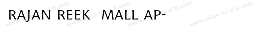 TrajanGreek SmallCap字体转换